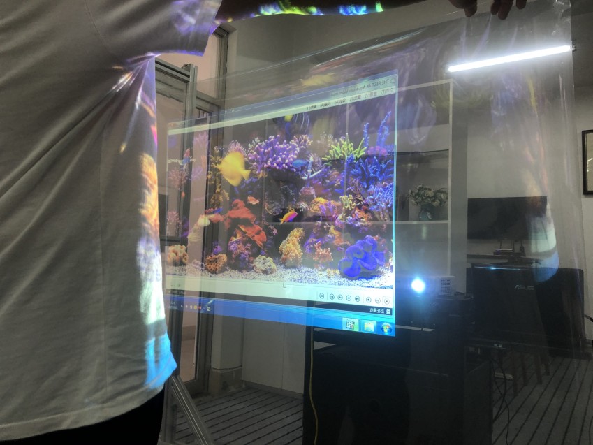 Selbstklebender transparenter Projektionsfilm für die Vorderseite